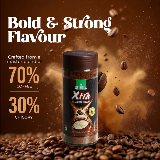 Continental Xtra | Strongest Instant Coffee | 100g Jar